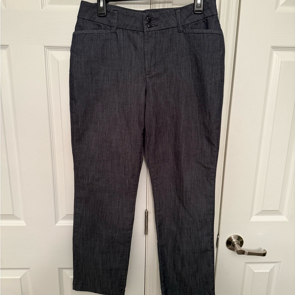 Lee Straight Leg Women's Pants in Dark Blue Size 10 Short